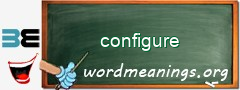 WordMeaning blackboard for configure